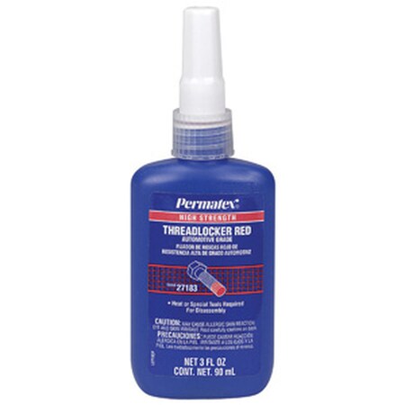 Permatex High Strength Threadlocker RED Bottle - 90ml 27183